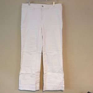 NYDJ White Jeans Lift Tuck® Boot Flare Wide 16W